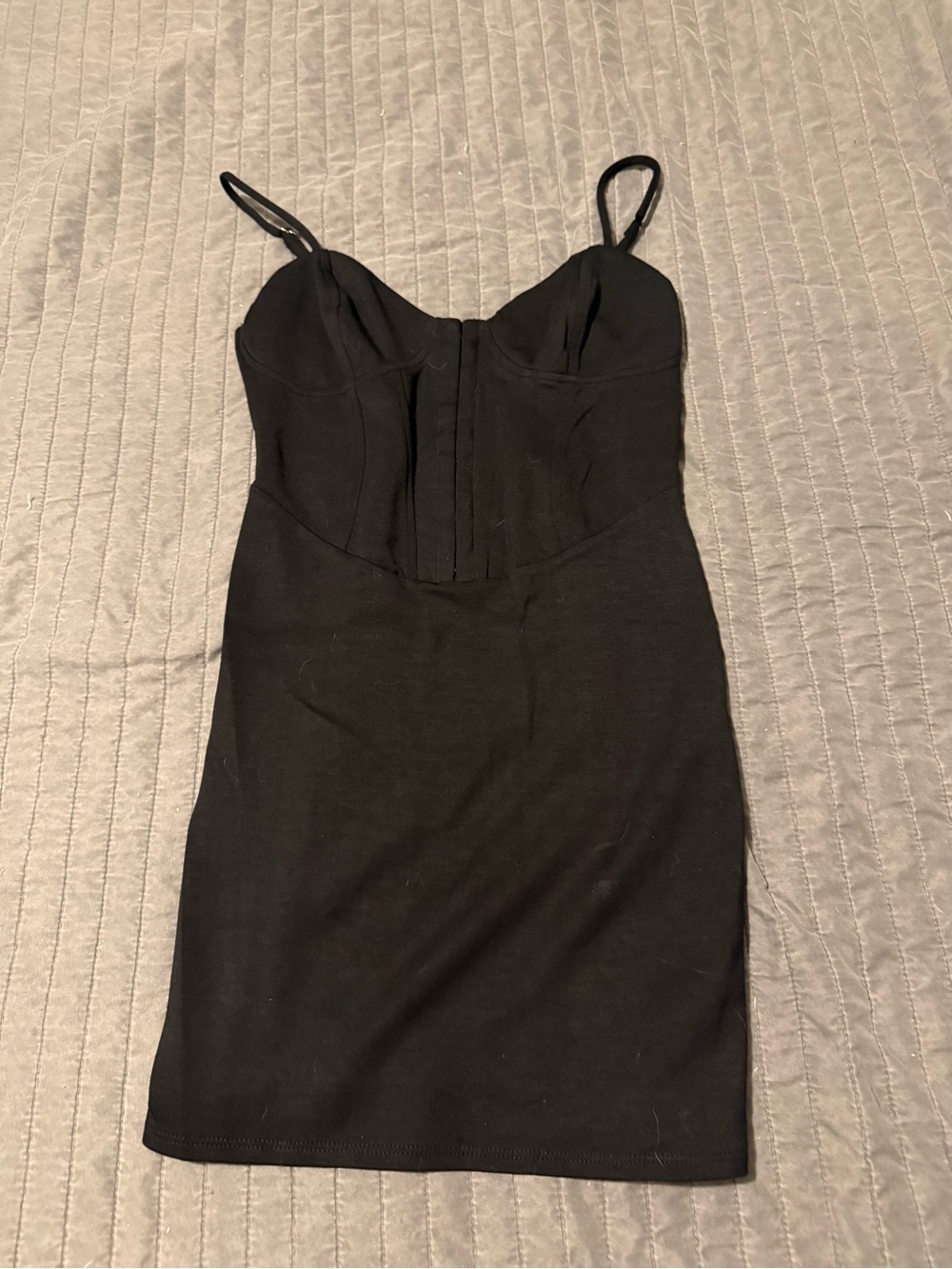 wild fable Black Bustier Mini Dress